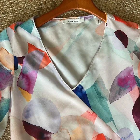 Robert Graham Olivia abstract dress size 2 - Picture 4 of 7